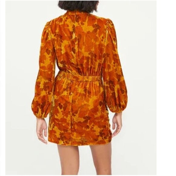 NWT Rhode Fall Foliage Zadie Dress - Women's Size 2, keyhole, soft, elegant - Picture 2 of 11